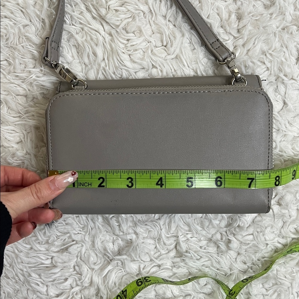 Nine West Gray Crossbody Purse Gifting Casual - Picture 12 of 15
